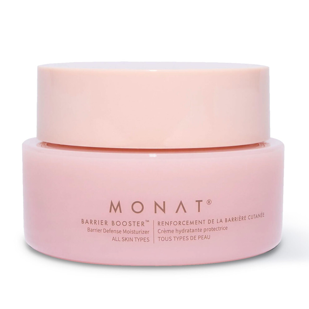 Monat Barrier Booster Defense Moisturizer - Hydrating Peptide Cream With Ceramides & Squalane To Strengthen Skin, Nourish Sensitive Skin & Reveal Radi