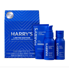 Harry's Edición Limitada Set de Regalo para Hombre, Esenciales de Cuidado Facial (2 oz Exfoliante, Loción con SPF 15)
