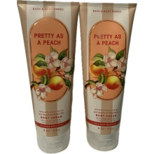 Bath & Body Works Kvinnors Pretty As A Peach Ultimate Hydration Body Cream 8 Ounces 2-pack