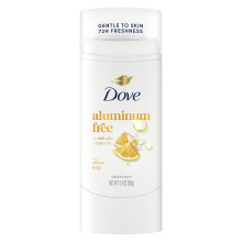 Dove Deodorant Stick Citrus Pop for 72 Hour Odor Protection Aluminum Free 2.4 oz