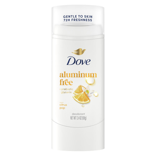 Dove Dove Déodorant Stick Citrus Pop 72H Protection Odeur Sans Aluminium 2,4 oz