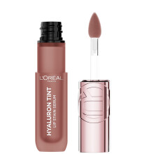 L'Oreal Paris Hyaluron Tint Läppfärgserum, Långvarig, Återfuktande Läppmakeup med Hyaluronsyra, 680 Nude Espresso