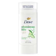 Dove Deodorant Stick Cucumber & Green Tea for 72 Hour Odor Protection Aluminum Free 2.4 oz