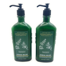 Bath and Body Works Aromatherapy Stress Relief - Eucalyptus-Spearmint Unisex Body Lotion 6.5 fl. oz / 192 ml Each (Pack Of 2)