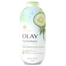 Gel Douche Olay pour Femmes, Fraîcheur Éclatante, 24/7 pour une Peau Radieuse