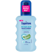Spray Después del Sol Coppertone con Aloe Vera y Ácido Hialurónico, Refrescante para Piel Estresada por el Sol