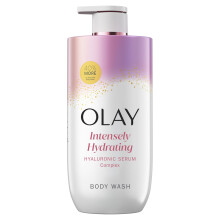 Olay Body Wash for Women, Intensely Hydrating, Hyaluronic Acid Serum Complex, Renews Moisture, Free of Parabens & Phthalates, Vitamin B3 Lameller Tech