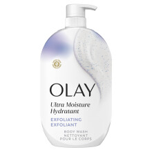 Olay Duschgel för kvinnor, Ultra Moisture, Exfolierande & Fuktgivande Formel, 24/7 Fuktbarriär Reparation