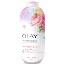 Olay Duschkräm för Kvinnor, Fresh Radiance, 24/7 Hudvänlig Fräschör, Synligt Strålande