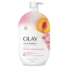 Olay Duschkräm för kvinnor, Fresh Radiance, 24/7 hudvänlig fräschhet, synligt strålande
