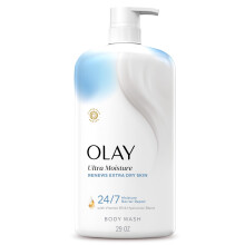 Olay Body Wash for Women, Ultra Moisture, Renews Extra Dry Skin, 24/7 Moisture Barrier Repair, Hydrating Formula for Visibly Healthy Soft Skin, Vitami