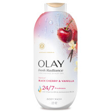 Olay Duschgel för kvinnor, Fresh Radiance, 24/7 hudvänlig fräschör, synligt strålande, växtbaserade ingredienser