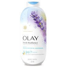 Olay Gel Douche Femme, Fraîcheur Radieuse, Douceur Cutanée 24/7, Radiance Visible