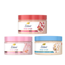 Dove Trio Gommage Corporel Mixte pour Femmes 3 Paquets - Peau Visiblement Douce 3.5 oz