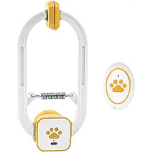 Interactive Cat Toy, Upgraded Cat Teaser Stick, Dual-Mode Swing and Rotation Remote Control Door Clip