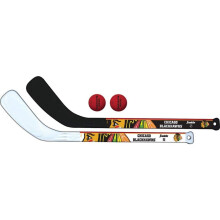 Franklin Sports Chicago Blackhawks NHL Mini Hockey Stick Set - Knie Hockey Stick en Bal Set