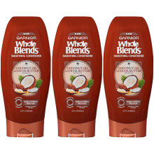 Garnier Hair Care Whole Blends Smoothing Conditioner med Kokosolja & Kakao Butter, 3-pack