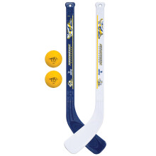 Set de Mini Palos de Hockey NHL Franklin Sports Nashville Predators - Set para dos jugadores
