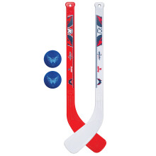 Juego de Palos de Hockey Mini de Franklin Sports Washington Capitals - Set de Hockey en Rodillas