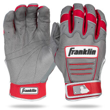 Franklin Sports MLB CFX Pro Baseball Handschuhe - Grau/Rot - Erwachsen S