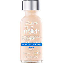 LOréal Paris Makeup True Match Flytande Foundation, Fair Ivory C0.5, 1 Fl Oz