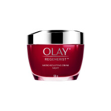 Olay Regenerist Micosculpting Night Cream | Hydrated, Plump, Bouncy Skin | With Hyaluronic Acid, Niacinamide And Peptides | Normal, Oily, Dry, Combina