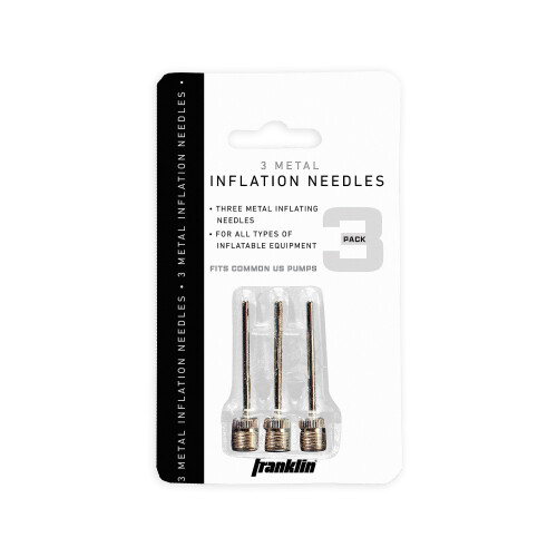 Franklin Sports 3 Pack d'Aiguilles de Gonflage argent