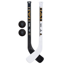 Franklin Sports Vegas Golden Knights Mini Hockey Stick Set - Juego de Hockey en Rodillas para Niños