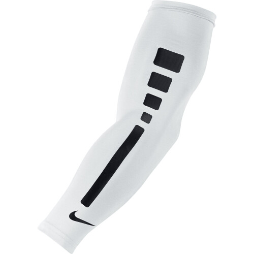 Nike Nike PRO Combat Elite Sleeve (Wit/Zwart/Zwart, Groot/XL)