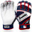 Franklin Sports MLB Powerstrap Schutzhandschuhe, Perle/Navy/Rot - Jugend Groß 1