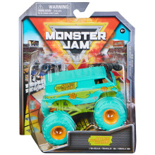 Monster Jam, Offizieller Mystery Machine Monster Truck, Die-Cast Fahrzeug, Nitro Neon Serie, 1:64 Maßstab, Spielzeug für Kinder ab 3 Jahren