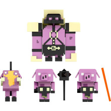 Mattel Minecraft Legends Nether Invasion Pack, Set of 4 Action Figures with Attack Action and Accessories