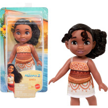 Mattel Disney Moana 2 Simea Modepuppe mit Fußkettchen, 5 bewegliche Gelenke