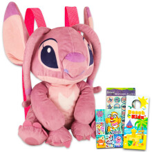 Disney Lilo & Stitch Engel Plüsch Rucksack Set - 16" Engel Plüschpuppe mit Tragriemen & Stitch Aufkleber