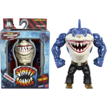 Mattel Street Sharks Ripster Actionfigur, 90er TV Halb-Mann Halb-Hai Held, 15 cm bewegliches Spielzeug