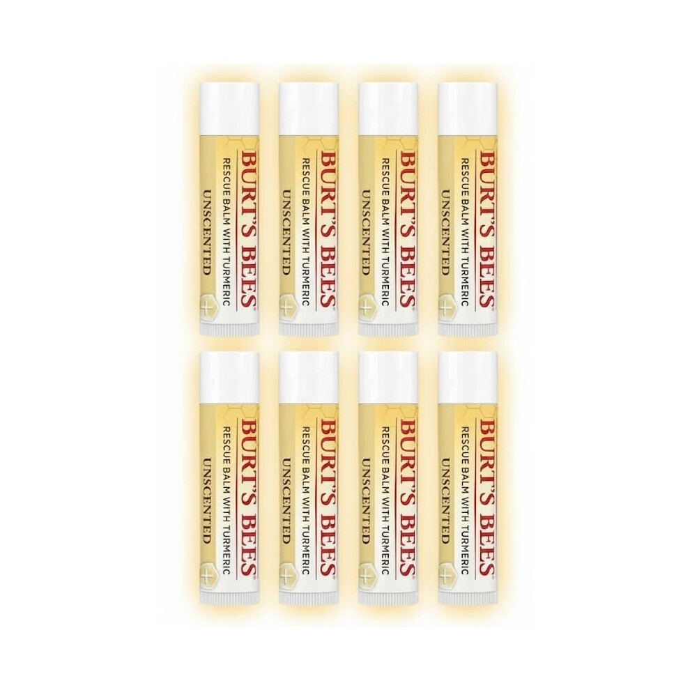 Burt's Bees Rescue Balm Unscented Lip Balm, With Antioxidant-Rich Turmeric, 100% Natural Origin (8)