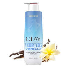 Olay Body Wash for Women, WNBA, Intensely Hydrating, Hyaluronic Acid Serum, Hydration On/Off Court, Improves Moisture Barrier, Vitamin B3 Complex, All