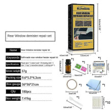 Rear Window Defogger Repair Kit Car Scratched Broken Defroster Heater Grid Tool