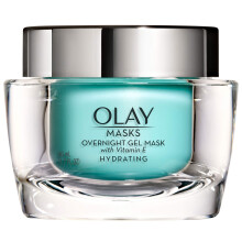 Face Mask Gel by Olay Masks, Overnight Facial Moisturizer with Vitamin E and Hyaluronic Acid for Hydrating Skin, 1.7 Fl Ounce