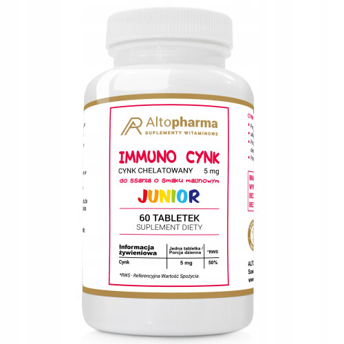 Alto Pharma Immuno Cynk Junior 60 tabletek