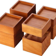 4er-Set Bett- und Möbelfüße Aus Massivholz, 7,6 cm Hoch, Vintage-, Robuste Couchfüße für Bett, Sofa, Stuhl, Tisch