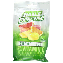 Halls Defense Zuckersfreie Citrus Drops, 25 St.