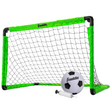 Franklin Sports Set Mini Portería de Fútbol para Niños - Mini Red + Balón y Bomba - Portátil - 36" x 24", Verde