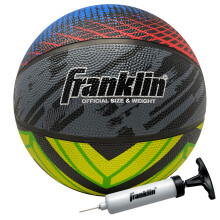 Balón de Baloncesto Franklin Sports Mystic - Tamaño Oficial - Balón Interior + Exterior - Balón de Caucho 29.5"
