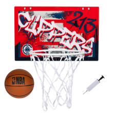 Franklin Sports NBA LA Clippers Tür Basketballkorb - Indoor Hoop mit Miniball