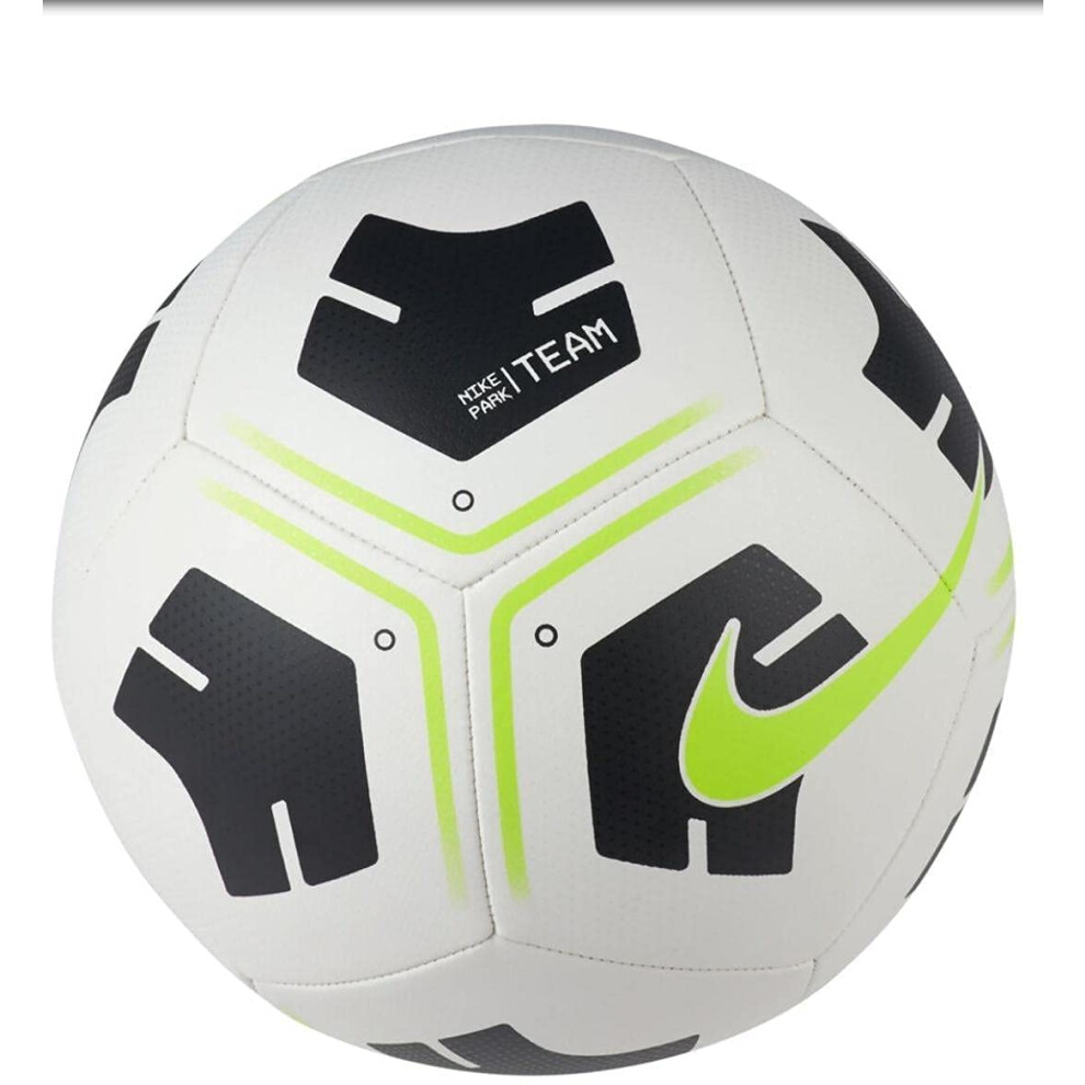 Nike Unisex's Nk Park - Team Recreational Soccer Ball, White/Black/(Volt), 3