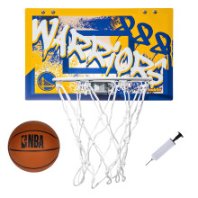 Franklin Sports NBA Golden State Warriors Canestro da Porta - Mini Canestro e Pallone per Bambini