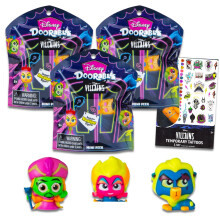 Disney Villains Doorables Blind Bags - Bundle mit 3 Mini-Figuren und Tattoos