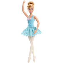 Disney Prinzessinnen-Spielzeug, Ballerina Cinderella Puppe, posierbare Ballet-Puppe