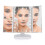 Travel Portable Lighted Table Makeup Mirror And Touch Screen Trifold 1